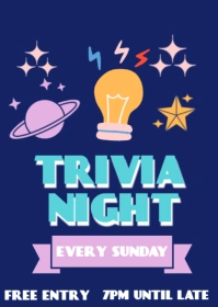 trivia night A6 template