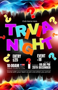 TRIVIA NIGHT Tabloid template