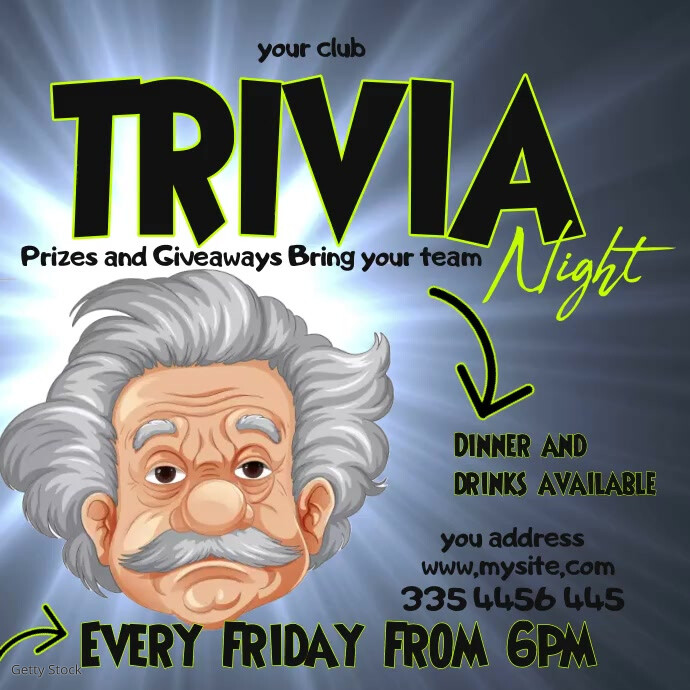 TRIVIA NIGHT Template PosterMyWall