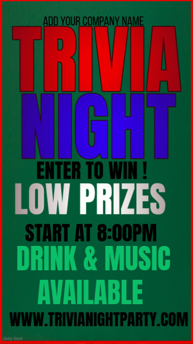 Copy of trivia Night | PosterMyWall