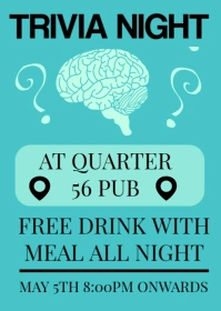 trivia night A6 template