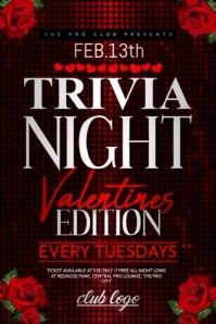 Trivia Night Event Poster template