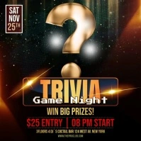 Trivia Night Event Video Instagram Post template