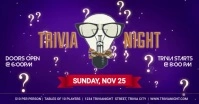 Trivia Night Facebook Cover Video template