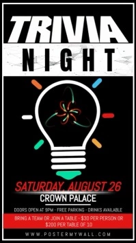 Trivia Night Flyer Instagram-verhaal template