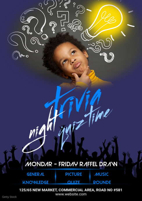 Image 2 for Free Trivia Night Flyer Template