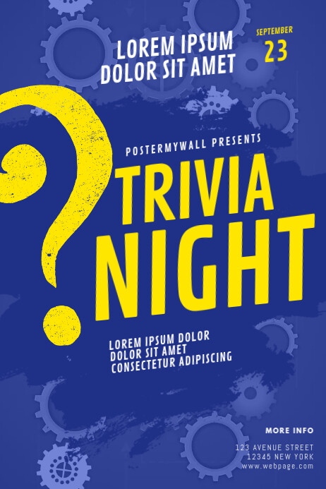 Trivia Question Flyer Trivia Night Flyer Template | PosterMyWall