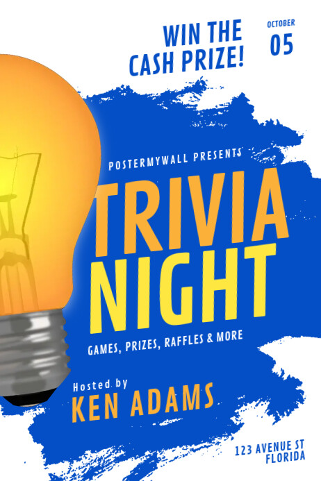 Image 1 for Free Trivia Night Flyer Template