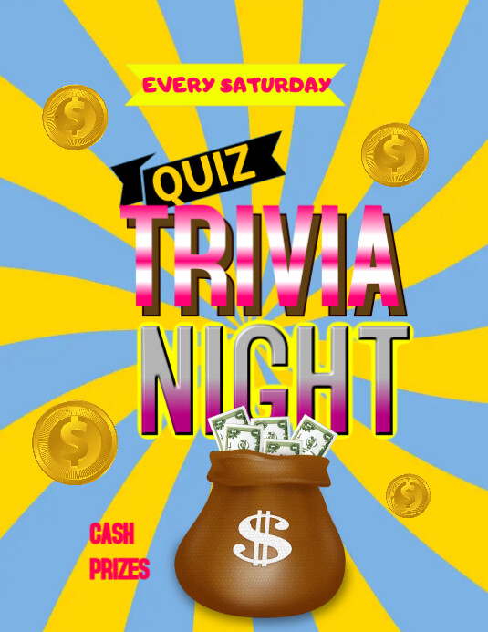 Trivia night flyer template | PosterMyWall