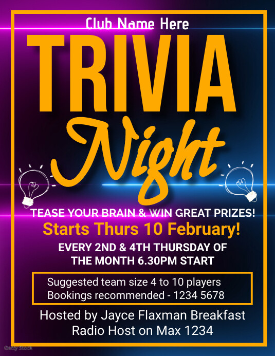 trivia night flyers Template | PosterMyWall