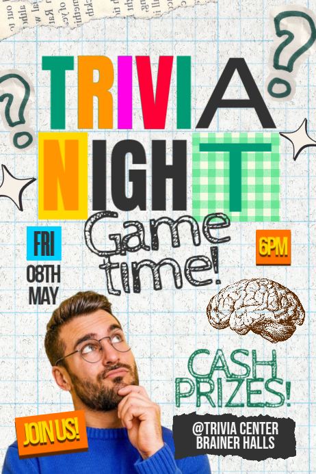 Trivia night game time Template | PosterMyWall