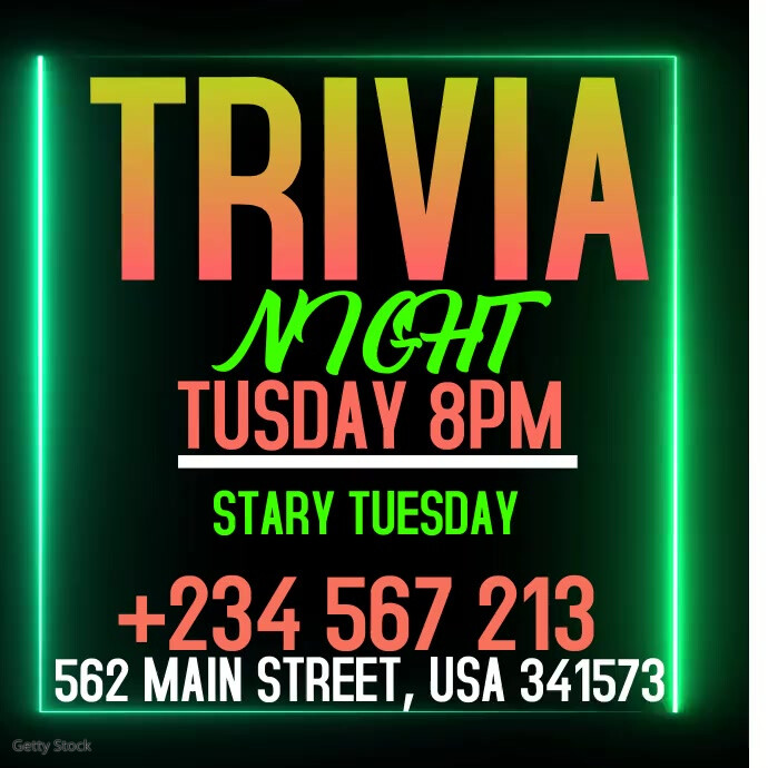 Trivia Night Instagram Post Template | PosterMyWall
