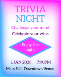 Trivia Night Instagram Post template