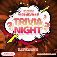 Trivia Night of Genuis Instagram Post template