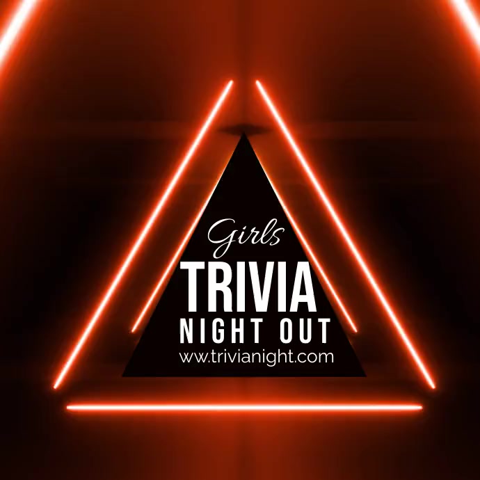 Trivia Night Font Trivia Night party logo ,ladies night party Template | PosterMyWall