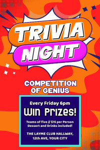 404+ Free Trivia Night Poster Templates | PosterMyWall 404+ Free Trivia Night Poster Templates | PosterMyWall