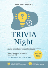 Turchese Trivia Night Event A2 Template