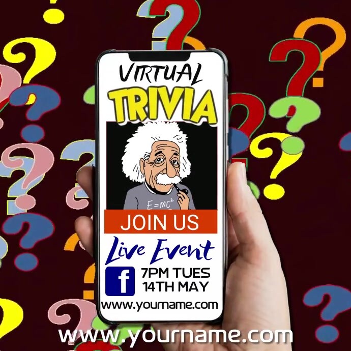 Trivia Intro Video Trivia Night Quiz Promo Video Template | PosterMyWall