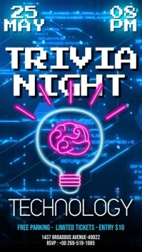 Trivia Night Technology Instagram Story template