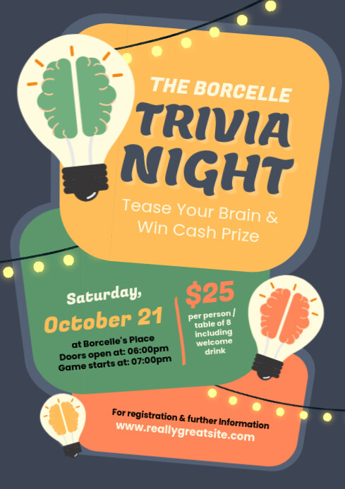 trivia night template | PosterMyWall