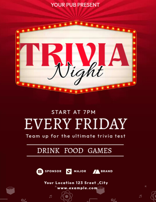 Trivia Night Template | PosterMyWall