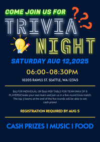 Trivia Night template A4