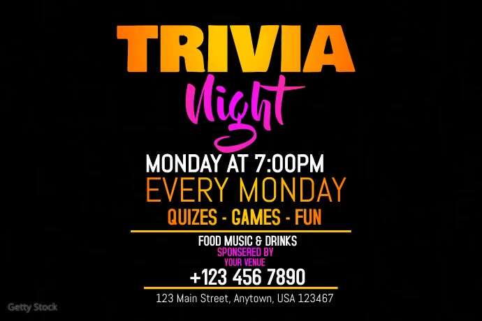 trivia night video Instagram post Template | PosterMyWall