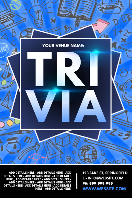 Trivia Poster Template | PosterMyWall