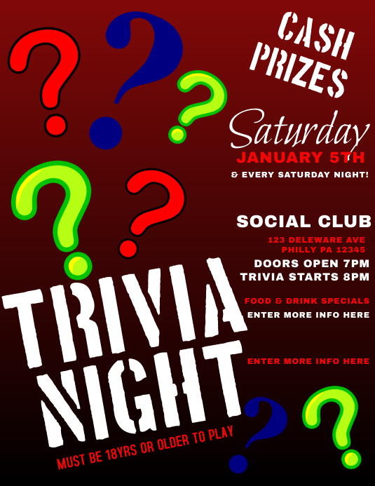 Copy of TRIVIA PosterMyWall