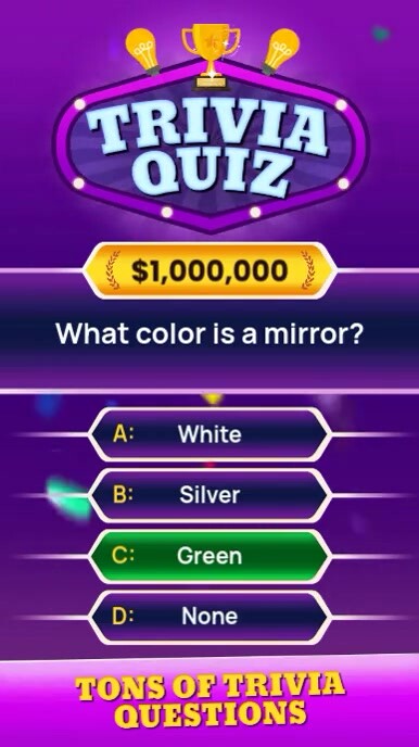 Trivia Quiz Questions Display Template | PosterMyWall