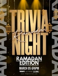 Trivia Ramadan Night Flyer (US Letter) template