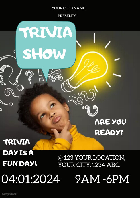 Trivia Show Template | PosterMyWall