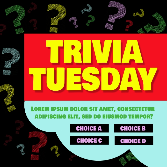 Trivia Tuesday Instagram Post template