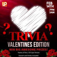 Trivia Valentines Edition Instagram Post template