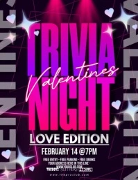 Trivia Valentines Night Flyer (US Letter) template