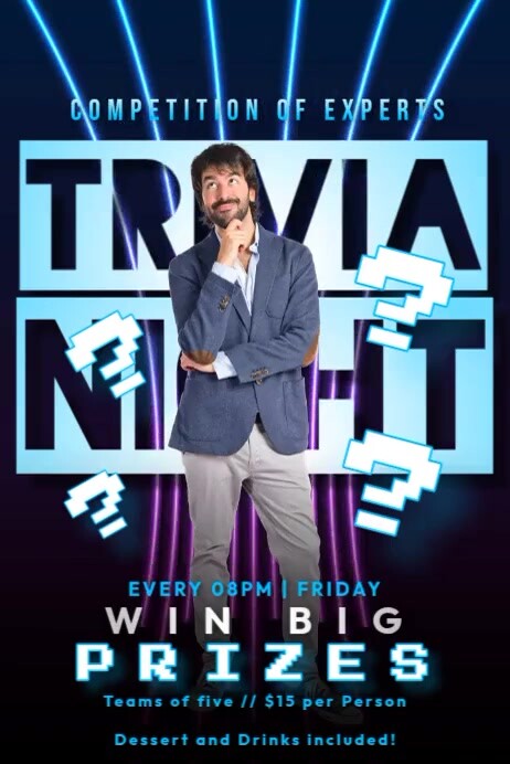 Trivia Intro Video Trivia Video Template | PosterMyWall