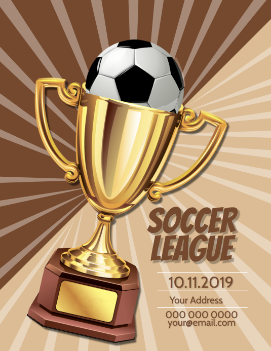 Copy of Trophy / Soccer / Football template | PosterMyWall