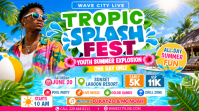 Tropic Splash Resort Pool Party Miniatura di YouTube template