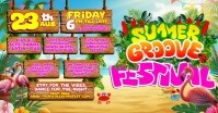 Tropical Beats: Summer Groove Festival 2025 Facebook Shared Image template
