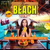 Tropical floating bar Iphosti le-Instagram template