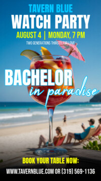 TROPICAL LOVE WATCH PARTY-LOVE ISLAND VIBES ONLY Instagram-verhaal template