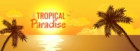 Tropical Paradise Cover na Larawan ng Facebook template