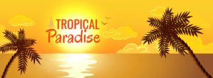 Tropical Paradise Couverture Facebook template
