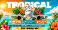 Tropical Sky Party Изображение, которым поделились на Facebook template