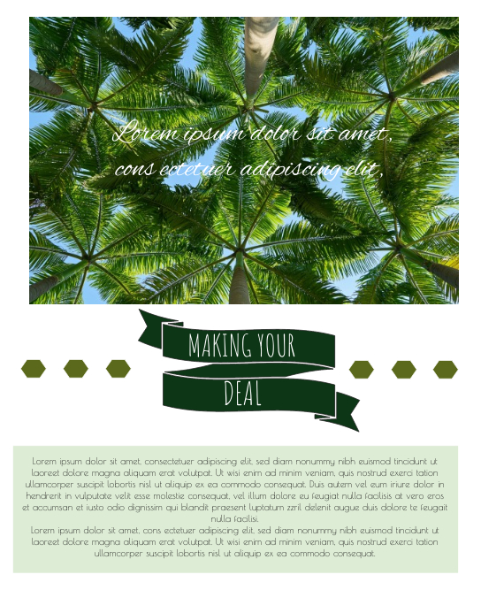 tropical tamplet template postermywall