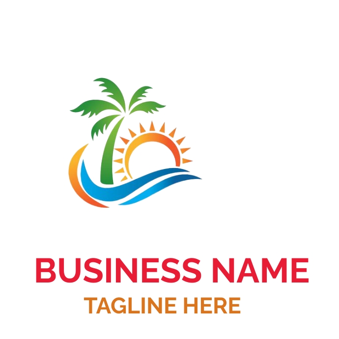 Tropical Travel Agency Logo , Tropical Logo T template