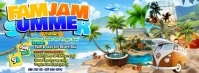 Tropical Vibes: Family Jam Day Copertina Facebook template