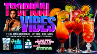 Tropical Vibes Party Poster Template YouTube Thumbnail