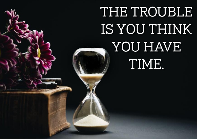 TROUBLE AND TIME QUOTE TEMPLATE A4