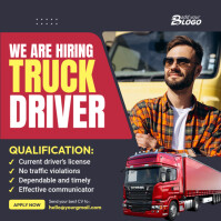 Driver Job Hiring Instagram Ad Template | PosterMyWall